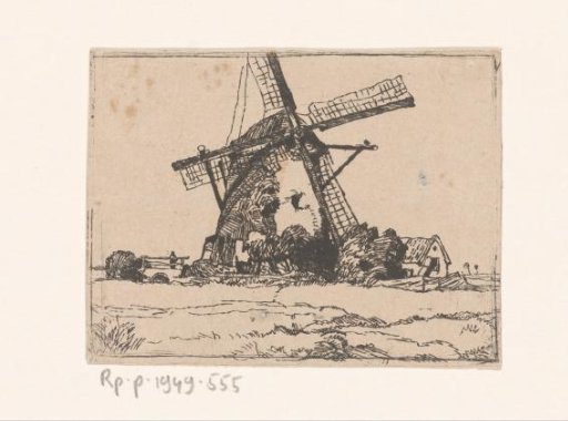 Mill in a meadow
