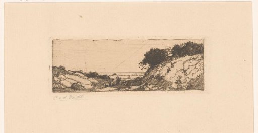 Hilly Landscape with Sea