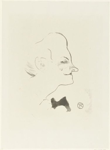 Portrait of singer Yvette Gilbert
