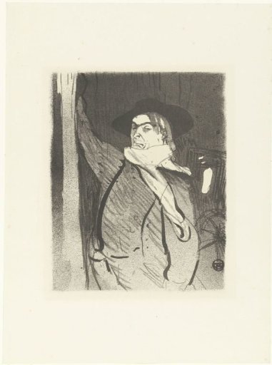 Portrait of singer and cabaretier Aristide Bruant