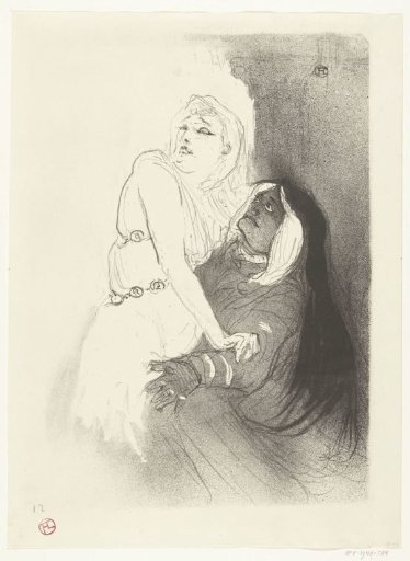 Portrait of actress Sarah Bernhardt in the play Phèdre (Phaedra)