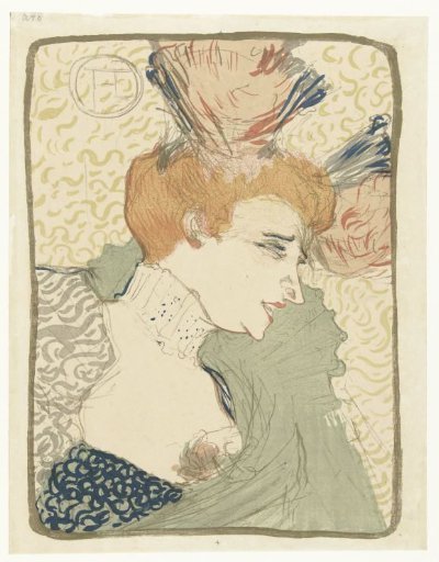 Portrait of the Music Hall Entertainer Marcelle Lender