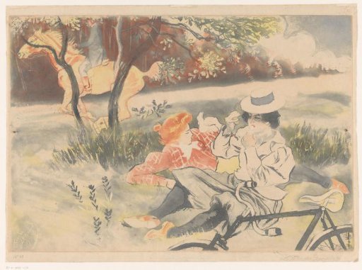 Resting cyclists