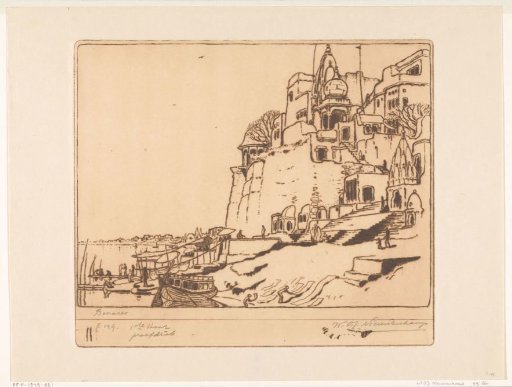 Houses and Temples on the Ganges in Benares