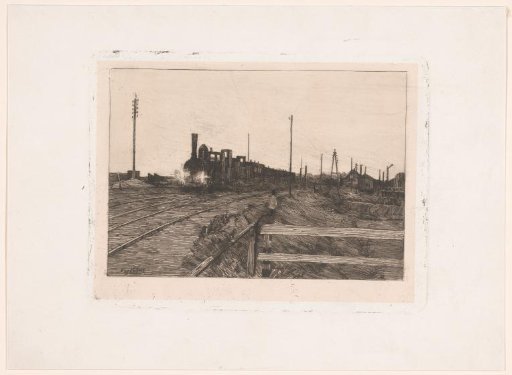 Train in motion