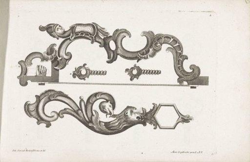Four designs for locks and keys with animal motifs
