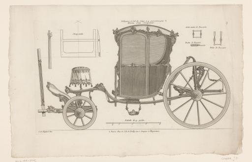 Diligence with folding chair