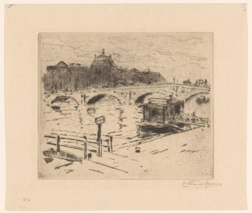 View of the Pont Royal in Paris