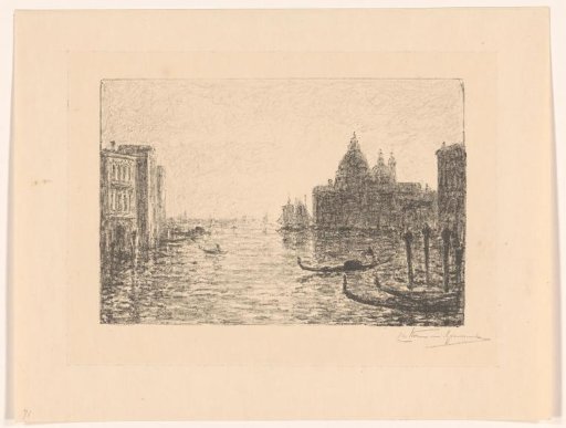 View of the Grand Canal in Venice