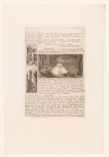 Letter on etching techniques with examples of landscapes
