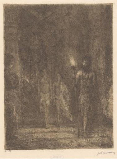 Fakir in the Meenakshi Temple in Madurai in British India