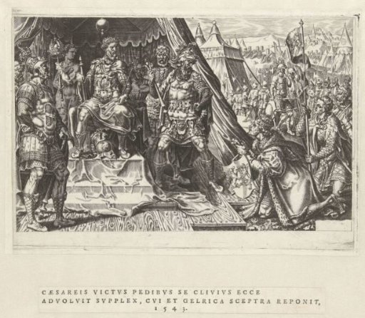 William II of Guelders submits to the authority of Emperor Charles V, 1543