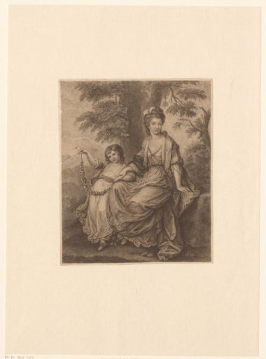 Portrait of Lady Rebecca Northwick and her daughter Anne Rushout
