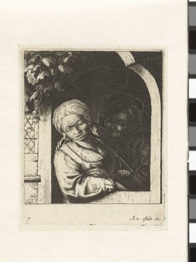 Peasant and Peasantess as a Lovers' Pair in a Doorway