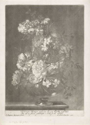 Flowers in a Glass Vase