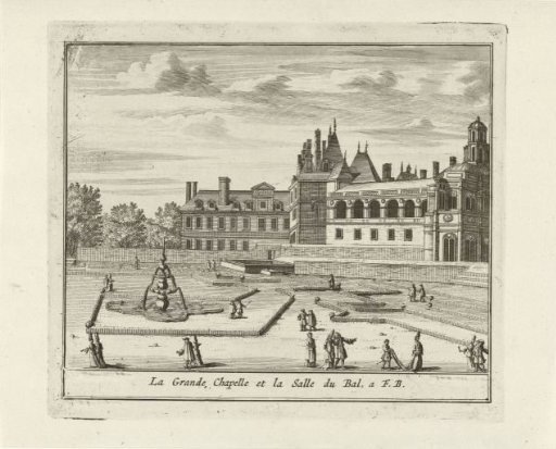 View of the Grande Chapelle and the Salle de Bal of the Palace of Fontainebleau
