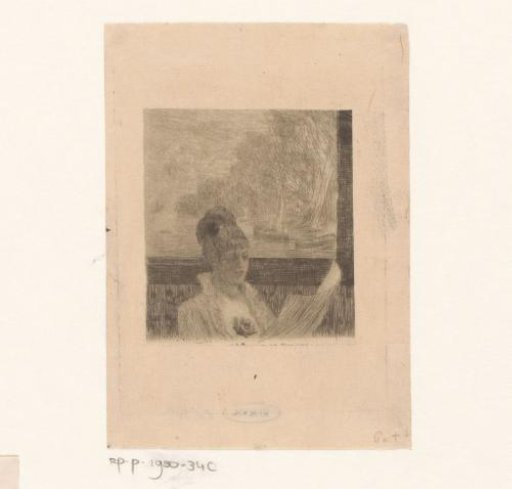 Woman reading at the window