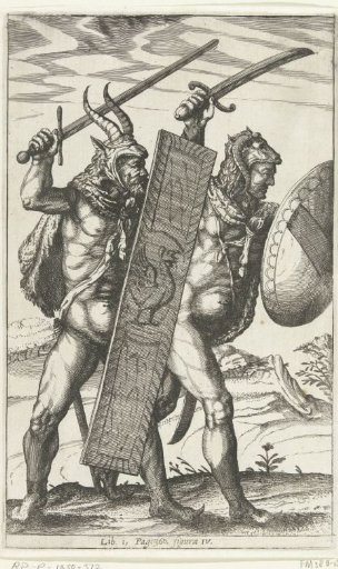 Two German warriors, figure IV