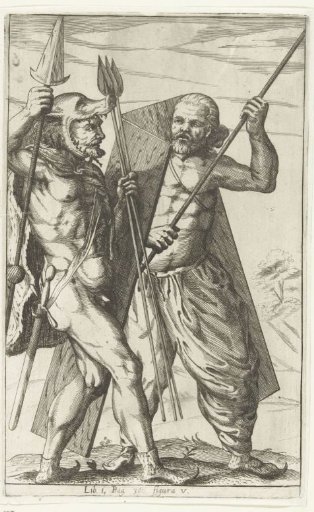 Two German warriors, figure V