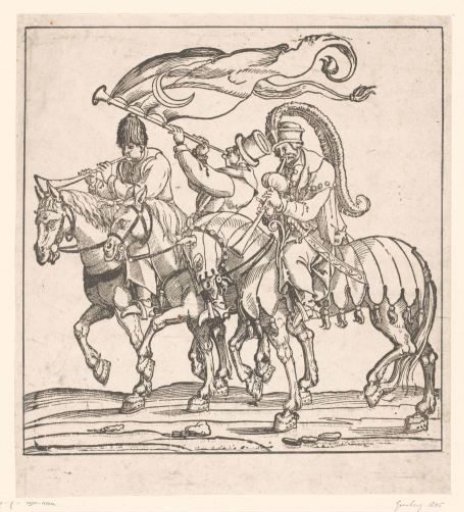 Three Turkish Musicians on Horseback