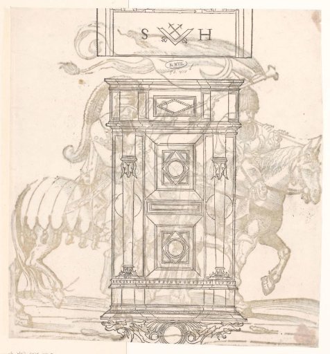 Design for a Piece of Furniture, Possibly a Door or a Cabinet