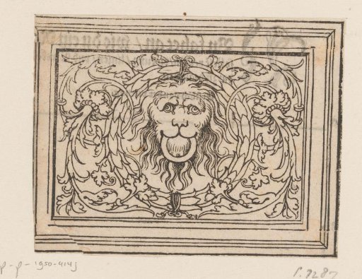 Study for an Ornament with a Lion's Head