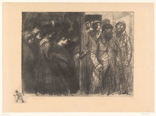 Women Waiting for Returning Men During the First World War