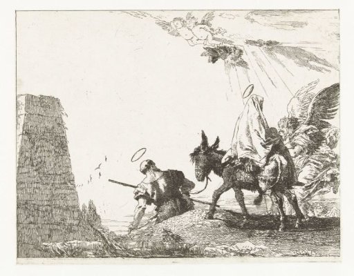 The Holy Family Passing a Monument During the Flight into Egypt