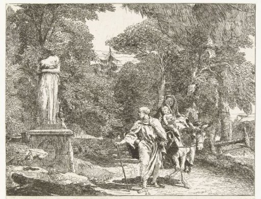 The Holy Family Passing a Statue Whose Head Breaks Off