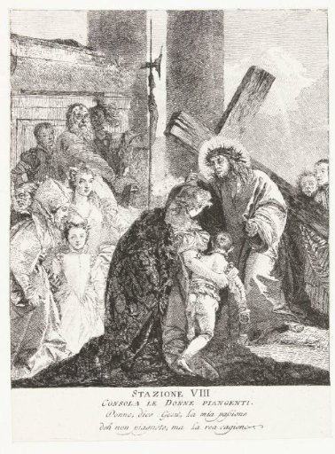 Christ Comforts the Weeping Women During the Carrying of the Cross