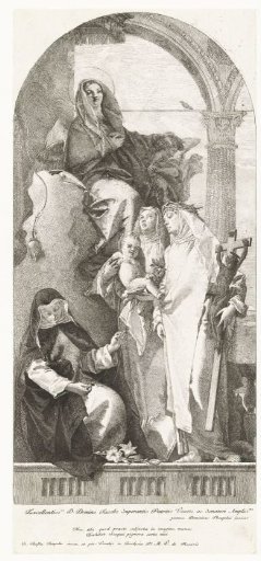Mary with Child with three female saints of the Dominican order