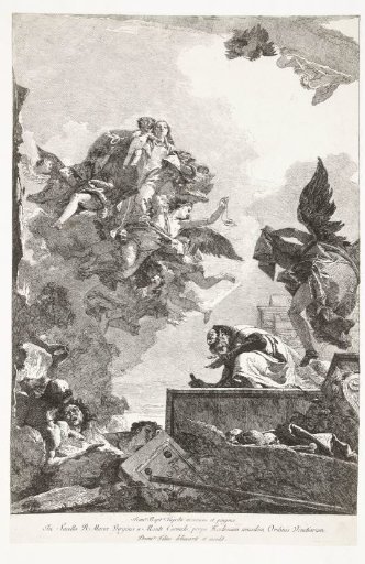 The Virgin Mary appearing to Saint Simon Stock