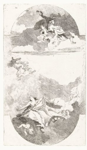 Diana sends winds to save Iphigenia
