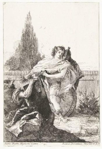 Ubaldo and Carlo reproaching Rinaldo for his weakness