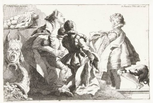 Woman with three children