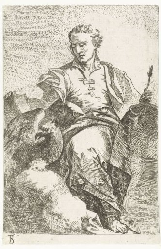 Evangelist John with an Eagle