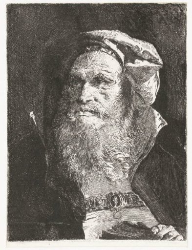 Old Man with Beard and Book