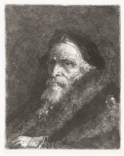 Old Man in Fur Mantle
