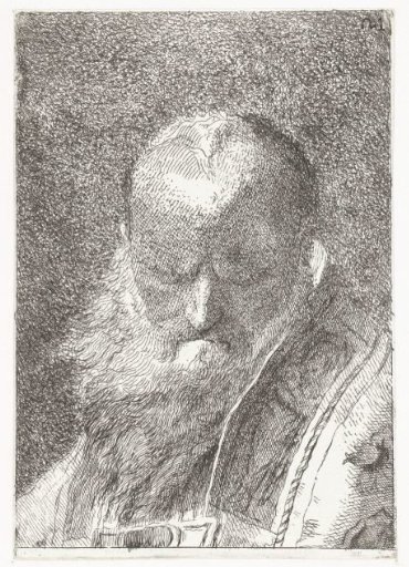 Cleric with Bald Head in Chasuble