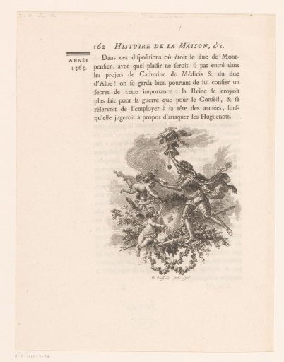 Knight with cherubs and shield