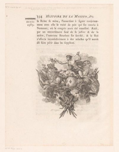 Allegorical representation with Medusa