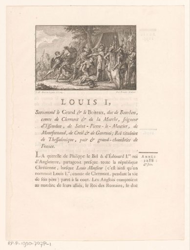 Louis I of Bourbon in a Camp with Horses and Soldiers