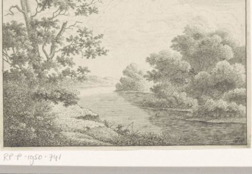 River Landscape with a Fisherman