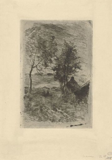 Landscape with Trees and a House