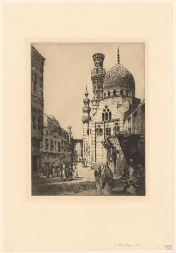 View of the Al-Azhar Mosque in Cairo