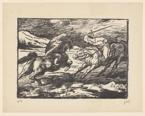 Fight between two riders