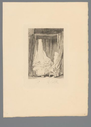 Reproduction of a Print after a Drawing of a Woman Giving a Man a Syringe