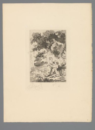 Reproduction of a print after a drawing of the falsely accused maid