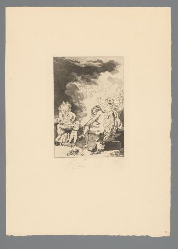 Reproduction of a Print after a Drawing of Demons and Angels