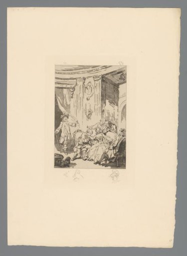 Reproduction of a Print after a Drawing of an Elegant Company